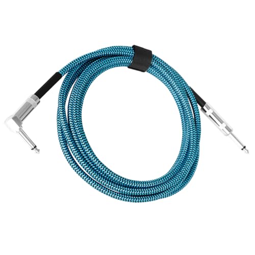 HEMOTON Gitarrenkabel Gitarrenkabel Musikinstrument Effektkabel Audio Verbindungsdraht Gitarren Audiokabel Adapter Effektkabel Gitarren Patchkabel Bass Effektorkabel Blauer von HEMOTON