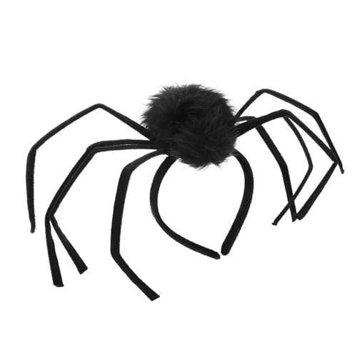 HEMOTON Halloween-Kopfschmuck halloween haarschmuck halloween kopfschmuck Halloween Verkleidung Haarband Maske Kopfschmuck Requisiten Halloween-Elemente-Stirnband Samtstoff Black von HEMOTON