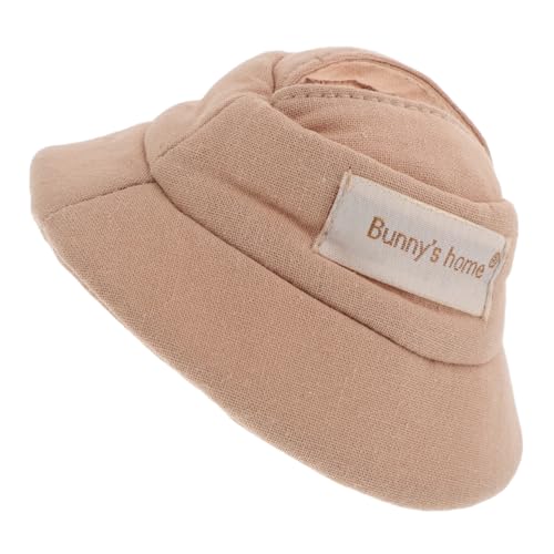 HEMOTON Kleberpuppenhut kreatives Puppenkostüm verschleißfeste Puppenversorgung Miniaturhüte basteln Hut für Minihauspuppe Miniaturhut Miniatur-Puppenhut Polyester Khaki von HEMOTON