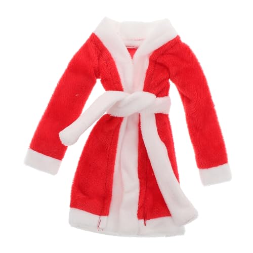 HEMOTON Puppenbademantel Kleidung Für Plüschtiere Elfenpuppenkleidung Elfen-Pyjama Weihnachtsmann-puppenkleidung Weihnachtselfen-puppenkleid Elfenpuppen-nachtwäsche Puppe Weihnachten Stoff von HEMOTON