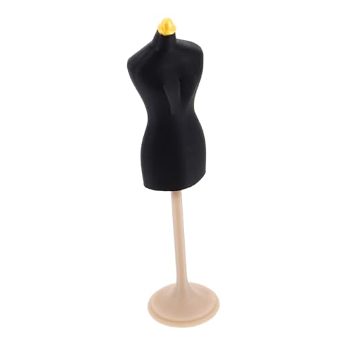 HEMOTON Puppenkleidung Form Kleid Puppenständer Puppendisplay Halter Actionfigurenständer Mannequin Modellständer Zubehör Für Puppenkleider Schwarz von HEMOTON