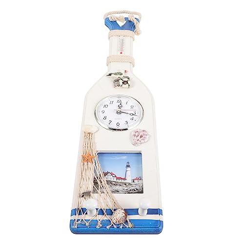 HEMOTON Temperaturmesser Uhr Wand Wohnkultur Einrichtung Mit Strandmotiven Bilderrahmen Nautische Dekoration Im Freien Stranddekoration Für Zu Hause Mediterraner Dekorschmuck Holz HEMOTON Temperaturmesser Uhr Wand Wohnkultur Einrichtung Mit Strandmotiven Bilderrahmen Nautische Dekoration Im Freien Stranddekoration Für Zu Hause Mediterraner Dekorschmuck Holz von HEMOTON