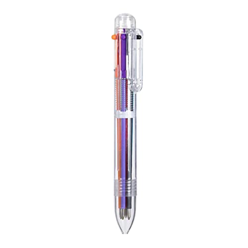 HENANX 6-in-1-Kugelschreiber, einziehbarer bunter Kugelschreiber, lustiger Schreibstift für kreatives Geschenk, Stift für Studenten, Kinder, Werbung von HENANX