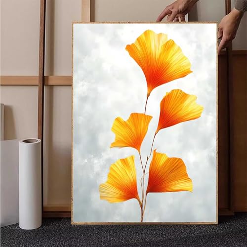 Diamond Painting Blume Diamant Painting Bilder Abstrakt Diamond Painting Erwachsene Groß XXL, 5D Diamond Painting Eckige Steine Crystal Art Kinder Bastelnset für Wanddeko, Geschenke, 25 x 35 cm H-C von HENJGWEG