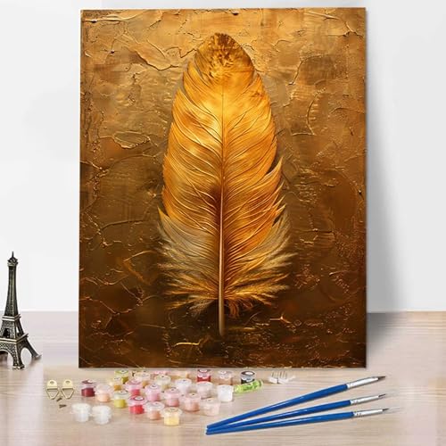 HENJGWEG Abstrakt Malen Nach Zahlen ab 5 6 7 Jahre Mädchen Rahmenlos - Malen Nach Zahlen Erwachsene Feder Malen Nach Zahlen für Kinder Acrylfarben, für kreative Heimdekoration, Geschenk 60x80cm I-N von HENJGWEG