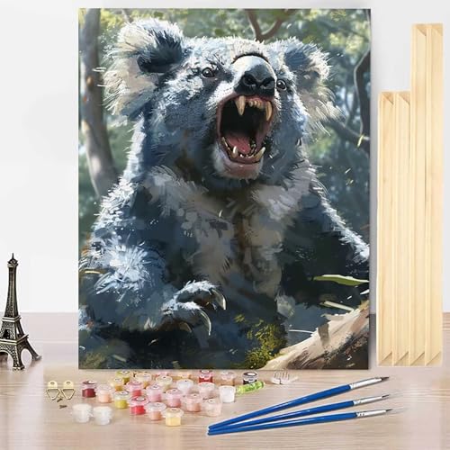 Malen Nach Zahlen Erwachsene Koala Malen Nach Zahlen mit Rahmen, Paint by Numbers Tier Painting by Numbers Bastelset Erwachsene mit 3 Pinseln und Acrylfarbe für Deko Wohnzimmer 50 x 65 cm -j2503U1 Malen Nach Zahlen Erwachsene Koala Malen Nach Zahlen mit Rahmen, Paint by Numbers Tier Painting by Numbers Bastelset Erwachsene mit 3 Pinseln und Acrylfarbe für Deko Wohnzimmer 50 x 65 cm -j2503U1 von HENJGWEG