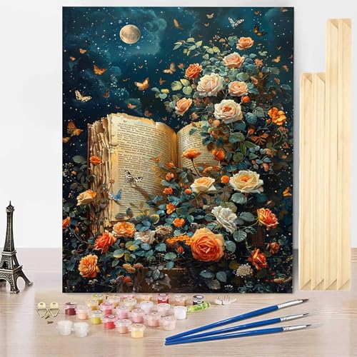 Malen Nach Zahlen Erwachsene Rose Malen Nach Zahlen mit Rahmen, Paint by Numbers Schmetterling Painting by Numbers Bastelset Erwachsene mit 3 Pinseln und Acrylfarbe für Zimmer Deko 20 x 30 cm -j343 Malen Nach Zahlen Erwachsene Rose Malen Nach Zahlen mit Rahmen, Paint by Numbers Schmetterling Painting by Numbers Bastelset Erwachsene mit 3 Pinseln und Acrylfarbe für Zimmer Deko 20 x 30 cm -j343 von HENJGWEG
