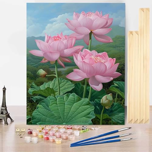 Malen Nach Zahlen Lotus Malen Nach Zahlen Erwachsene mit Rahmen, Paint by Numbers Blume Paint by Numbers Adult Inklusive 3 Pinsel und Acrylfarbe für Deko Wohnzimmer, Geschenke 60 x 80 cm -j2503VB Malen Nach Zahlen Lotus Malen Nach Zahlen Erwachsene mit Rahmen, Paint by Numbers Blume Paint by Numbers Adult Inklusive 3 Pinsel und Acrylfarbe für Deko Wohnzimmer, Geschenke 60 x 80 cm -j2503VB von HENJGWEG
