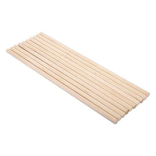 10 Stück Holzstab, Holzstäbchen Rund, Holzstäbchen Bastelstäbe Rundhölzer, Natürliche Rundstab Holz Holzstäbe Zum Basteln, Bastelstäbe Für Holzbau-Stöcke 10 Stück Holzstab, Holzstäbchen Rund, Holzstäbchen Bastelstäbe Rundhölzer, Natürliche Rundstab Holz Holzstäbe Zum Basteln, Bastelstäbe Für Holzbau-Stöcke von HERCHR