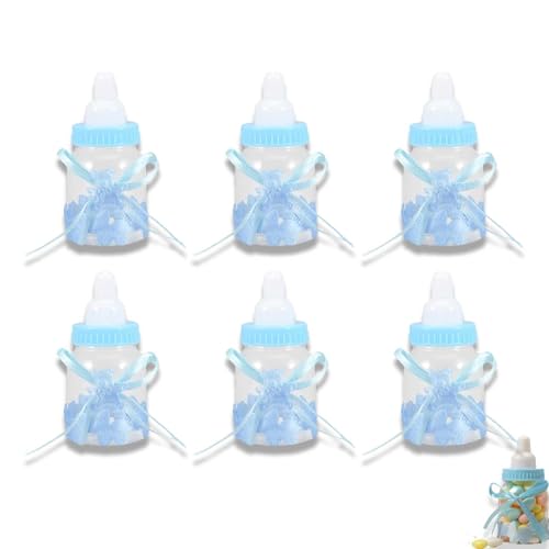 HERCHR 24-teilige Babyparty-Partybevorzugungen, Wiederverwendbar Baby Candy Flaschen Geschenkbox, Mini Baby Dusche Box Candy Flasche Geschenk-Box von HERCHR