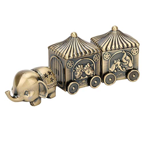 HERCHR Elefant Schmuckschatulle, Vintage Schmuckschatulle Schatzkiste für Kinder Brithday Geschenke von HERCHR