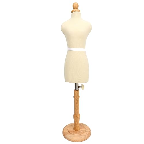 HERCHR Schneiderpuppe Weibliche, Puppenkleid Form Schneiderbüste Damenbüste Schaufensterpuppe Puppenkleid Displayhalter Mannequin Modell Puppenständer Mit Stativ-Basisständer Zum Nähen, Height 27.5cm von HERCHR