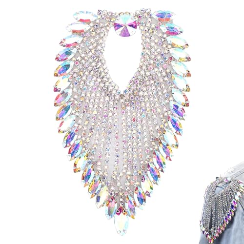 Strass-Kette, Kette Pferdeauge Strasssteine, Pferd Auge Applique Kette Dekorative, Strass Ketten Bling Diamond Trim Ribbon Für Kleidung Kleid Geldbörse Handtasche von HERCHR