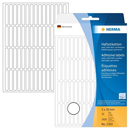 Etiketten 5x35mm 1920ST ws HERMA 2300 32BL von HERMA