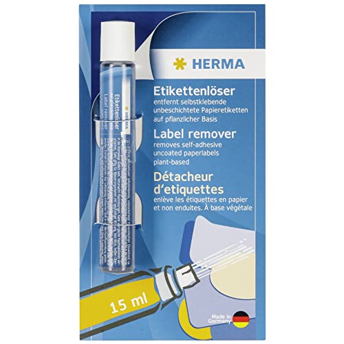 HERMA 1265 Klebstoffentferner Etikettenentferner Stift 15 ml, Kleberlöser Etikettenlöser Sprühdose entfernt Klebereste, Klebstoff, Aufkleber, Sticker & Etiketten von HERMA