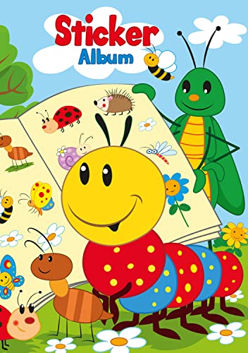 HERMA 15424 Stickeralbum leer zum Sammeln A5 Frieda & Friends, beschichtetes Stickerbuch aus Silikonpapier zum Ablösen und Wiederverwenden der Sticker, blanko Sammelalbum für Mädchen Jungen Kinder von HERMA