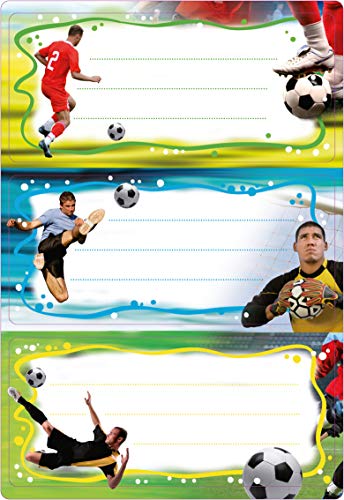 HERMA Buchetiketten ´Fußball´, 76 x 35 mm, Sie erhalten 1 Stück á 2 Blatt von HERMA