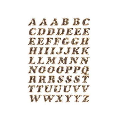 HERMA Buchstaben-Sticker A-Z, Prismaticfolie, gold, 8 mm VE=1 von HERMA