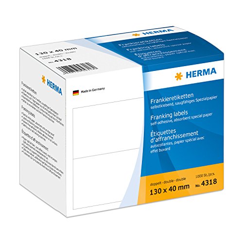 HERMA Frankier-Etiketten 130x40mm doppelt VE=1000 Stück von HERMA