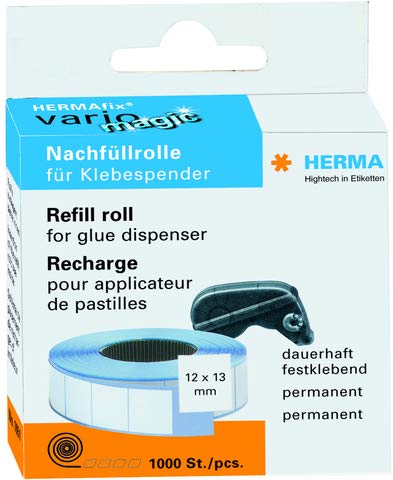 HERMA Nachfüllrolle Vario, für Kleberoller, permanent, 13 mm x 12 m (1.000 Stück), Sie erhalten 1 Packung á 1000 Stück von HERMA