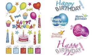 HERMA Sticker DECOR "Happy Birthday" von HERMA