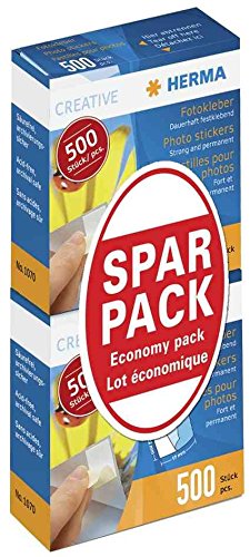 Herma Fotokleber Doppelpack 2x500 St. Sparpack 5er Pack (5000 Stück) von HERMA