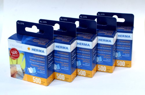 Herma Permanent-Foto-Aufkleber, 500 Stück, 5 Stück von HERMA