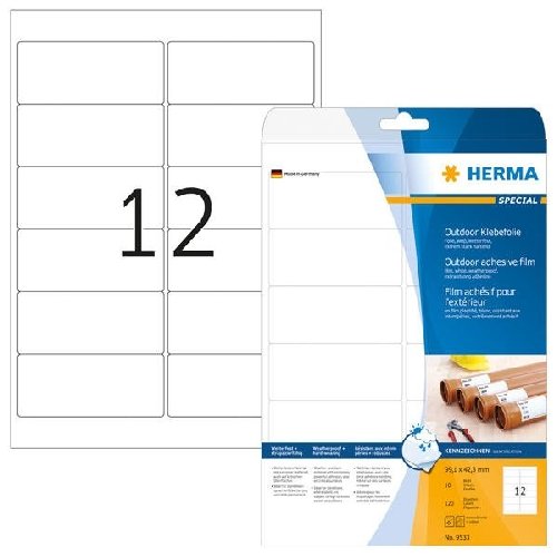 Super-Print Etikett Outdoor w HERMA 9533 von HERMA