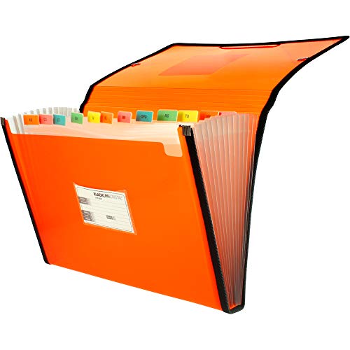 Graphoplas 2960352 Ordner mit Falten, Orange, 13 Positionen, Format Blatt, Blackline von HERSO