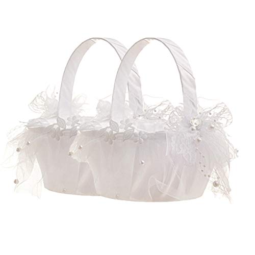 Hochzeit Blumenmädchen Korb Blumenkinderkörbchen von HESHIFENG. party & accessories