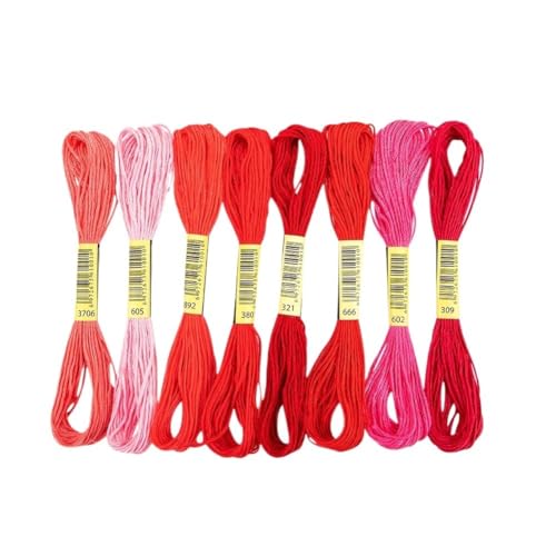 HESHUWEN Stickgarn Multicolor Embroidery Floss Similar Thread Cross Stitch Cotton Sewing Skeins Embroidery Thread Floss Kit DIY Sewing Tools Stickgarn Set(02) von HESHUWEN