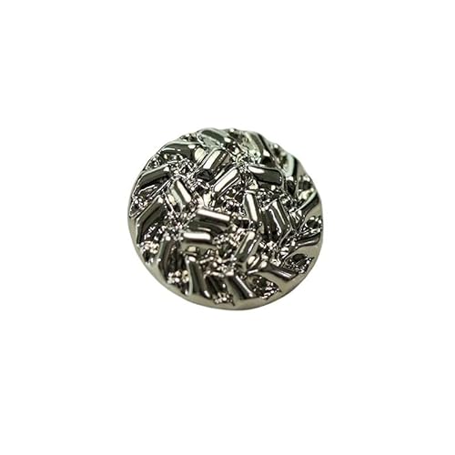 HESHUYAN KnöPfe 10 Teile/los Gold Metall Nähen Knöpfe Kreative Pullover Mantel Kleidung Zubehör Dekorative Knöpfe Buttons(10pcs Silver,25mm) von HESHUYAN