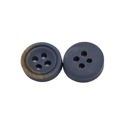 HESHUYAN KnöPfe 9/10/11mm Mode Runde Matte Harz Knöpfe for Kleidung Mann Hemd Bluse Manschette Kragen Handgemachte Dekoration DIY Handwerk Buttons(Blue,9mm 20pcs) von HESHUYAN