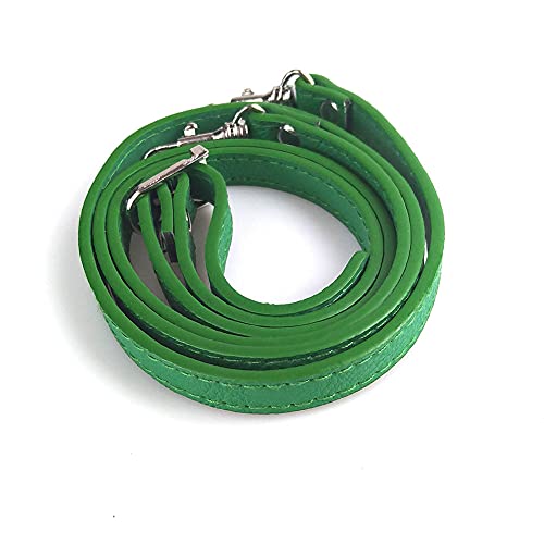 HESHUYAN Taschenkette 2 Stück 120 cm lang Pu. Leder-Schultertasche Strap Bag-Griffe DIY. Ersatz Geldbörsengriff for Handtasche Gürtel Strap Bag Zubehör Kette FüR Tasche(Green) von HESHUYAN