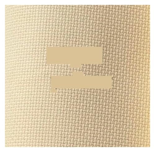 HEUchuan Kreuzstich-Stoff 50x50cm 100x100cm 145x100cm 100x50cm 14ct Kreuzstich Stoff Leinwand DIY handgefertigt(Light Yellow,100x50cm) von HEUchuan