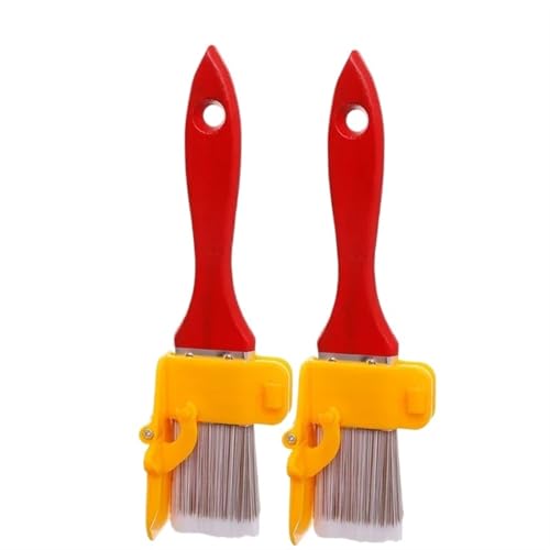 HEUchuan Pinsel 1/2/3 STÜCKE Malerei Wandpinsel Ecke Innen Verdeckte Rand Trimmen Farbe Trennung Pinsel Kantenschneider Griff Werkzeug(2PCS) von HEUchuan