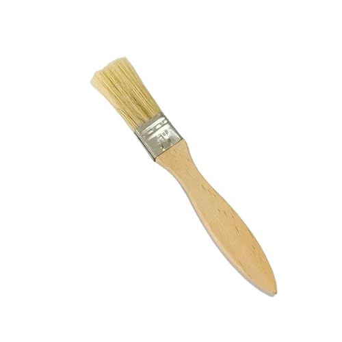 HEUchuan Pinsel 1 Stück Pinsel mit Holzgriff, Grillpinsel, 1/2/4/5/6/8 Zoll, weiches Haar, Malpinsel for Wände und Möbel, Malwerkzeug-Set(1 inch) von HEUchuan