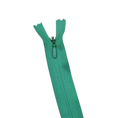 HEUchuan Unsichtbarer Reissverschluss 1 Teile/Satz Unsichtbarer Reißverschluss Nylon Spule Reißverschluss for DIY Handwerk Tuch Nähzubehör(Dark Green,60cm) von HEUchuan