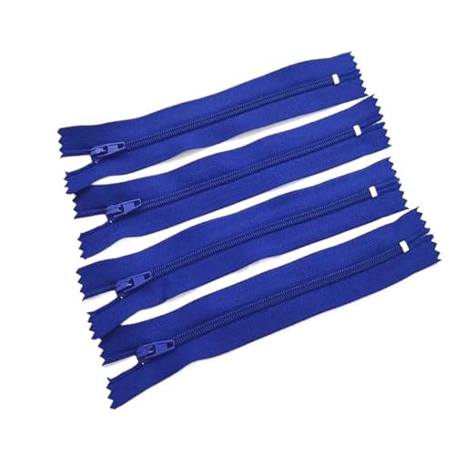 HEUchuan Unsichtbarer Reissverschluss 10 Stück geschlossener Nylon-Spulenreißverschluss, geeignet for DIY-Nähzubehör(Dark Blue,10cm) von HEUchuan