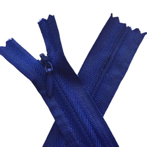 HEUchuan Unsichtbarer Reissverschluss 8 stücke Unsichtbarer Reißverschluss Zipp Lange Reißverschlüsse for Nähen Von Kleidung(Deep Blue,55 cm) von HEUchuan