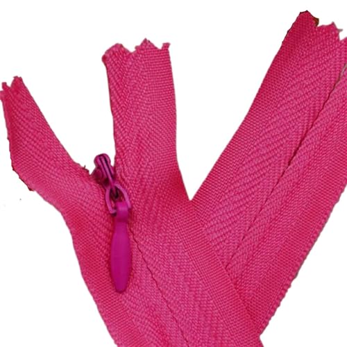 HEUchuan Unsichtbarer Reissverschluss 8 stücke Unsichtbarer Reißverschluss Zipp Lange Reißverschlüsse for Nähen Von Kleidung(Rose red,50 cm) von HEUchuan