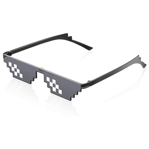 HEWJYDE Pixel Brille,Einzigartige Mosaik Sonnenbrille,Pixel Brille,Perfekt für Festivals und Partys,Pixel Brille Lustige Partyartikel Cooler Sonnenschutz von HEWJYDE