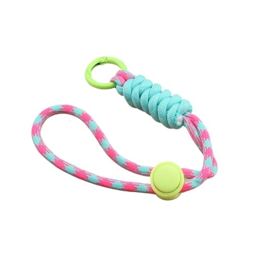 HEXHUASR 1 Stück personalisiertes Armband Anti-Verlust-Telefon-Lanyard geeignet for Telefonhüllen Gepäckdekoration Schnallen handgewebte Schlüsselanhänger(Pink and Blue) von HEXHUASR