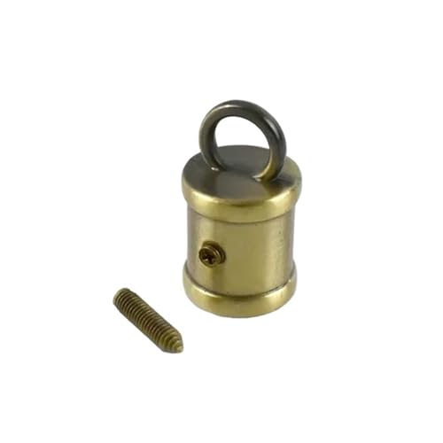 HEXHUASR 5/10 Stücke 11mm Tasche Metall Schnalle Handtasche Riemen Quaste Fransen Kappe Verschluss Aufhänger Schnüre Verschluss Stopper DIY Hardware Zubehör(BF146-Brass,10Pcs) von HEXHUASR