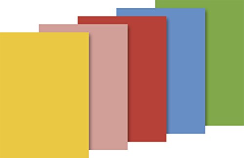 Heyda Heyda 203375705 Seidenpapier, sortiert 50 x 70 cm 5 Farben sortiert (gelb, rosa, hellrot, hellblau, hellgrün) von Baier & Schneider