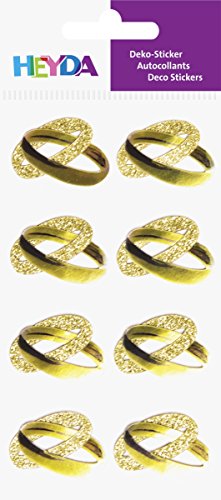 Sticker Mix Ringe gold von Heyda