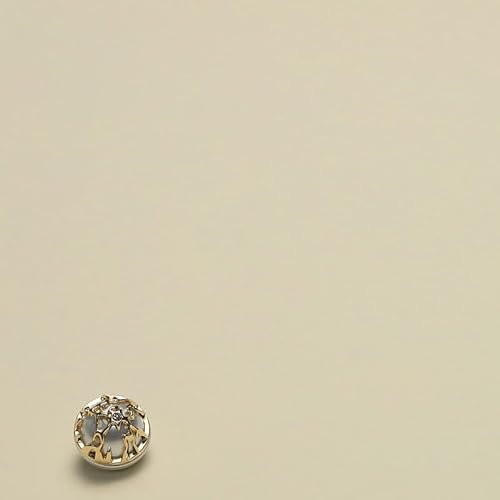 Metallknöpfe, Perlenknöpfe 10 Stück runde Kugelperlen mit Bohrperlenknöpfen for Nähen von Perlenschaftknöpfen, Perlenknöpfe(Gold white,12mm) von HEYDGBBZ