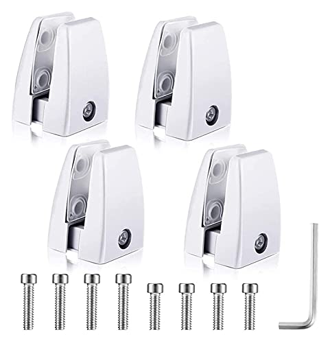 Schreibtisch-Trennwand-Clips, Bildschirm-Befestigungsclip Legierung Desktop Aluminiumlegierung Bildschirmclip Büro-Trennwand-Clip Bildschirm-Schallwand-Clip Holzclip Glas-Befestigungsclip ZTT(White) von HEYDGBBZ