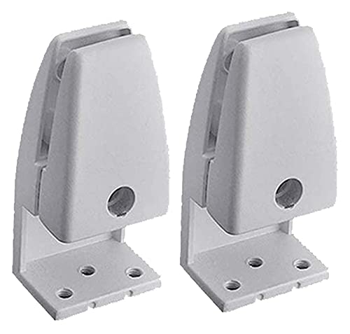 Schreibtisch-Trennwand-Clips, Bildschirm-Clip aus Aluminiumlegierung für den Schreibtisch, Büro-Trennwand-Clip, Bildschirm-Schallwand-Clip, Holz-Clip, Glas-Befestigungsclip ZTT(White,B) von HEYDGBBZ