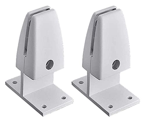 Schreibtisch-Trennwand-Clips, Bildschirm-Clip aus Aluminiumlegierung für den Schreibtisch, Büro-Trennwand-Clip, Bildschirm-Schallwand-Clip, Holz-Clip, Glas-Befestigungsclip ZTT(White,C) von HEYDGBBZ